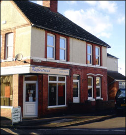 The hairdresser's shop on the corner with Robinson Road