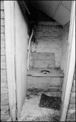 The privy or toilet - a "one holer"