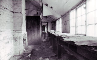 the interior of a workshop