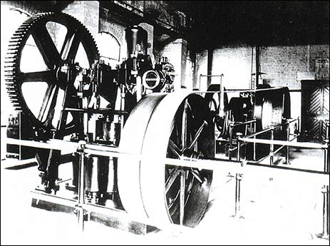 The engine inside the engine house at Sywell.