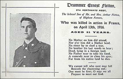 memorial card