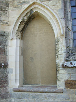 the memorial plaque