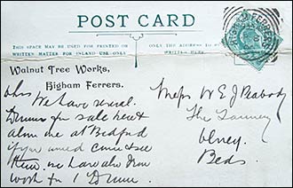 Walnut tree Works postcard
