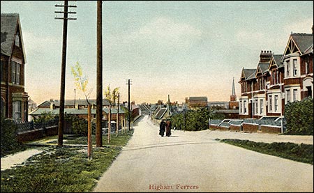 Looking from Rushden across Higham Ferrers