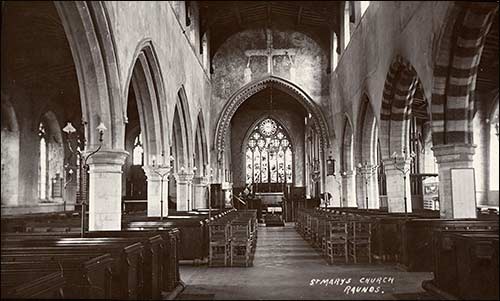 Inside the church