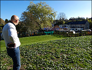 John admires the work