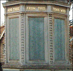 The War Memorial on Remembrance Sunday