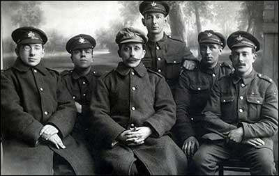 George Clayton with his mates