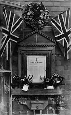 The shrine for Glassbrook Road and Brookfield Road