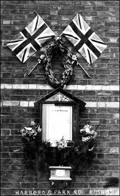 Harborough Road & Park Road memorial