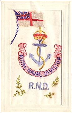 An R N D silk card
