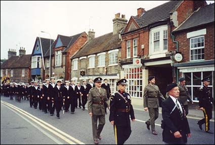 Marching along
