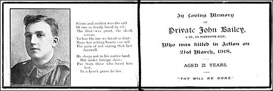 memorial card