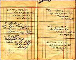 page from the notebook