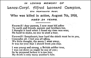 Memorial Card