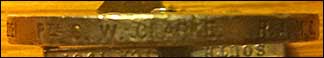 His name inscribed