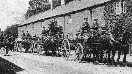 Fusiliers passing Ebenezer Terrace