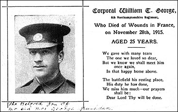memorial card