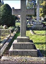 Memorial in Rushden cemetery