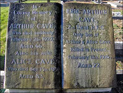 Stone in Rushden Cemetery