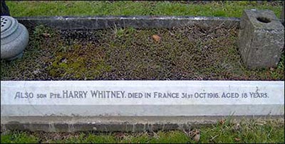 gravestone in Rushden Cemetery