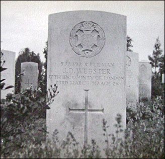 His grave