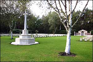View in the cemetery