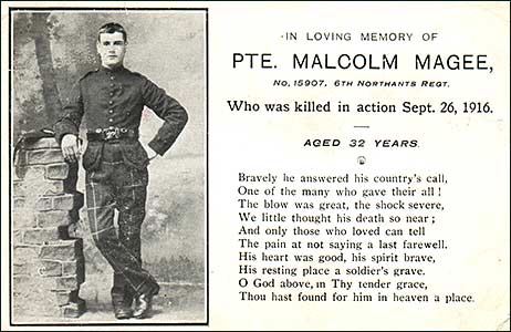 memorial card