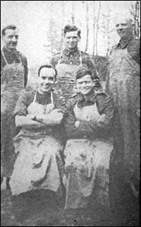 Pte King and companions
