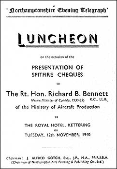 The programme & menu