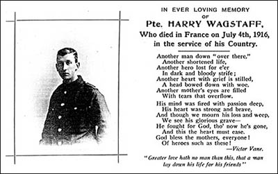 Memorial card