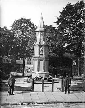 War memorial for a postcard